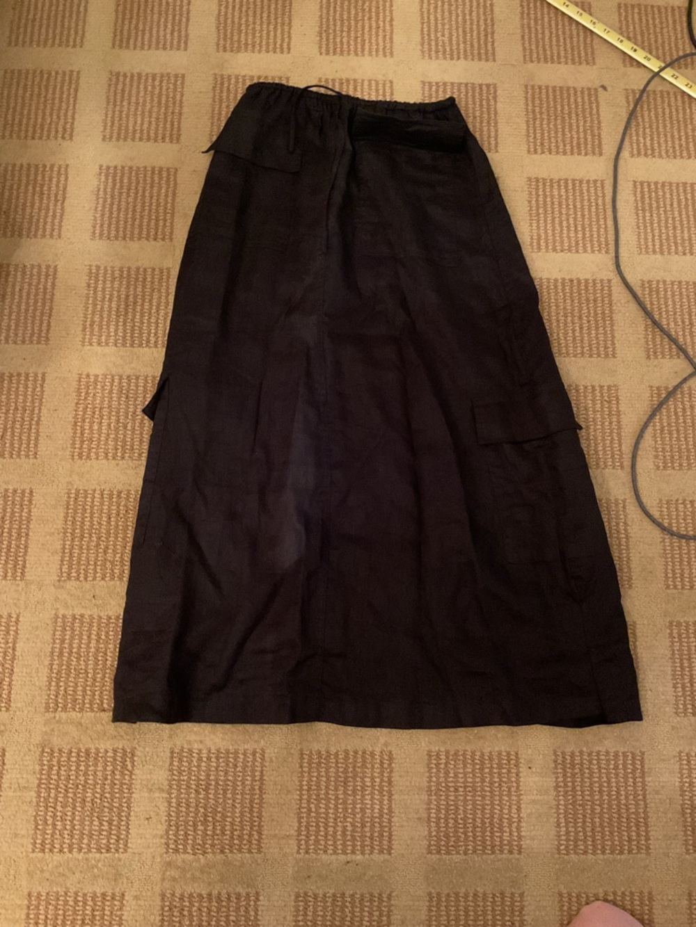 Dissh maxi linen cargo skirt, size 4